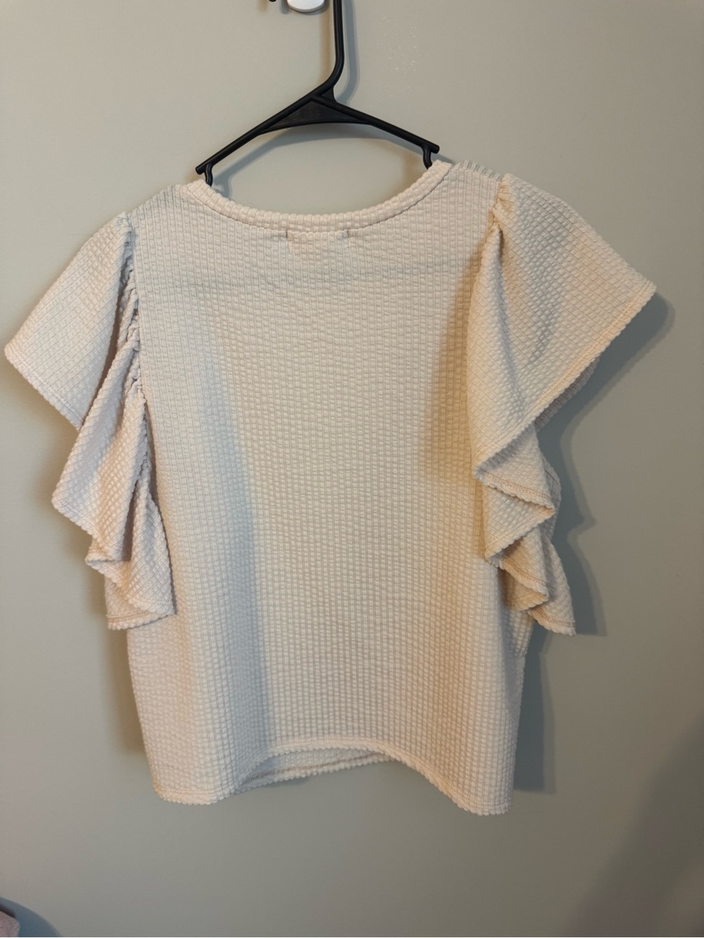 Entro Cream Ruffle Shirt - Picture 2 of 2